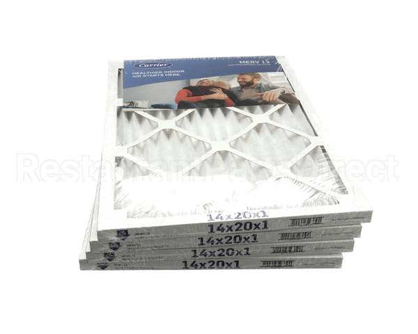 14X20X1-M13-C-P4 Carrier Merv 13 1" Air Filter, 14"X20"X1", 4 Pac