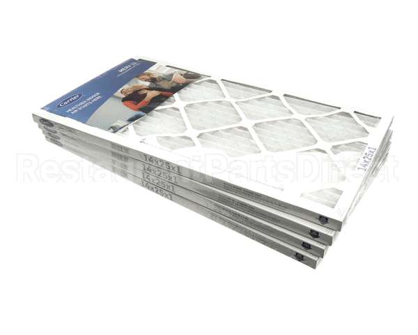 14X25X1-M13-C-P4 Carrier Merv 13 1" Air Filter, 14"X25"X1", 4 Pac
