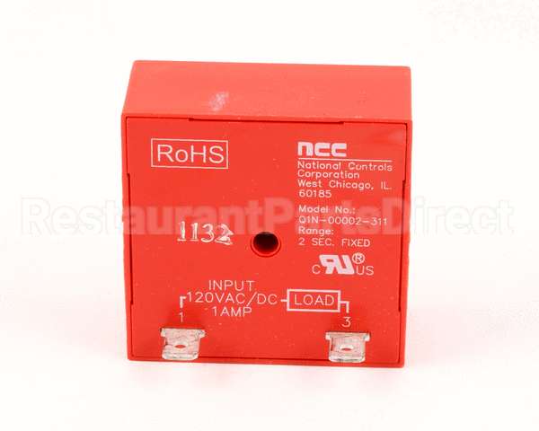 153324 Duke Timer,Delay 120V, 2 Second Fixed