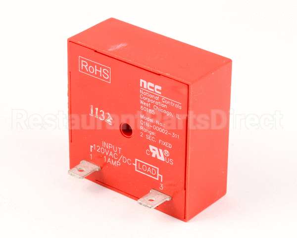153324 Duke Timer,Delay 120V, 2 Second Fixed