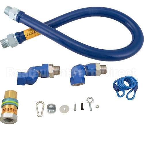 16100BPQ2SR48 Compatible Dormont Connector, Gas Kit1"Od X 48" W/ Qd, 2Swivel & Cab