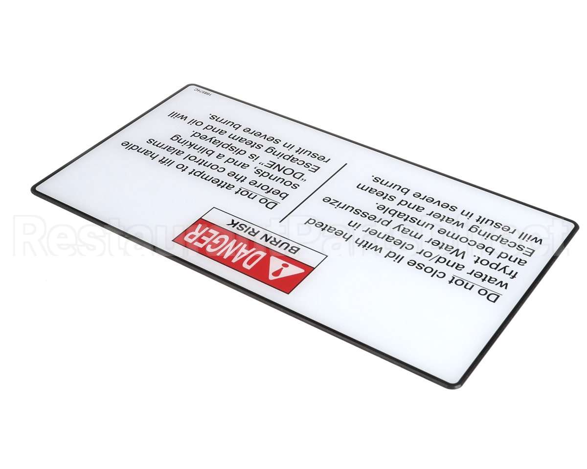 168574 Henny Penny Label-Operation Hazards,Velo