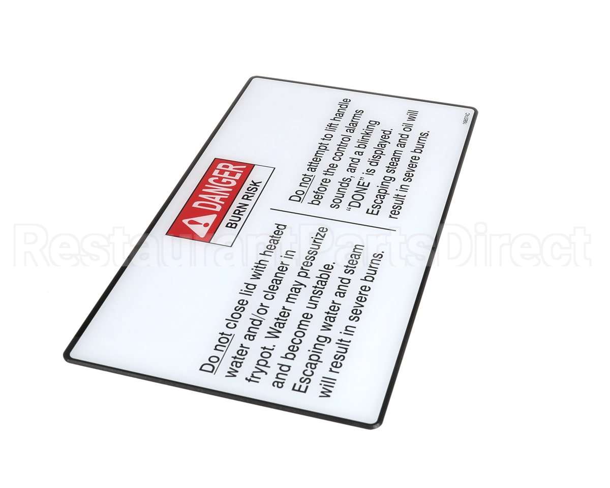 168574 Henny Penny Label-Operation Hazards,Velo