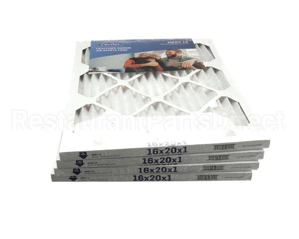 16X20X1-M13-C-P4 Carrier Merv 13 1" Air Filter, 16"X20"X1", 4 Pac