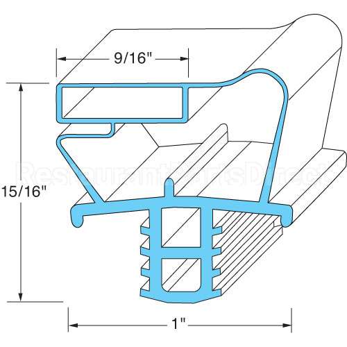 1702640 Compatible Delfield Door Gasket