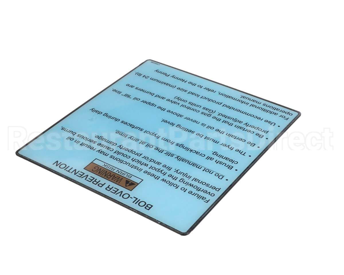 170333 Henny Penny Label-Boilovr Prevnt,Gm,Veloc