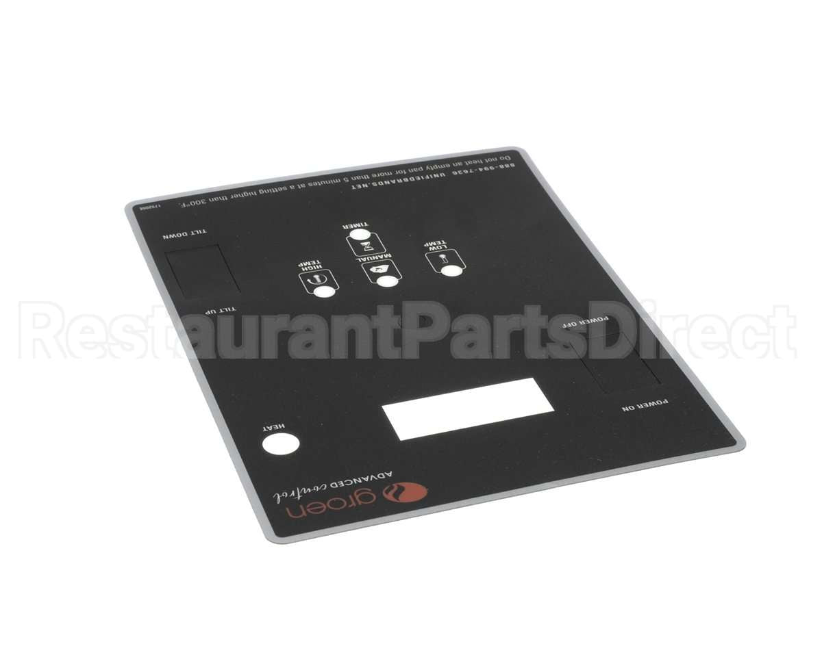 175205 Groen Overlay, Braising Pan, Pwr Til