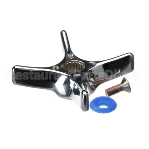 175FC T&S Brass 4Arm Kitchen Handle W Cold Button & Sc