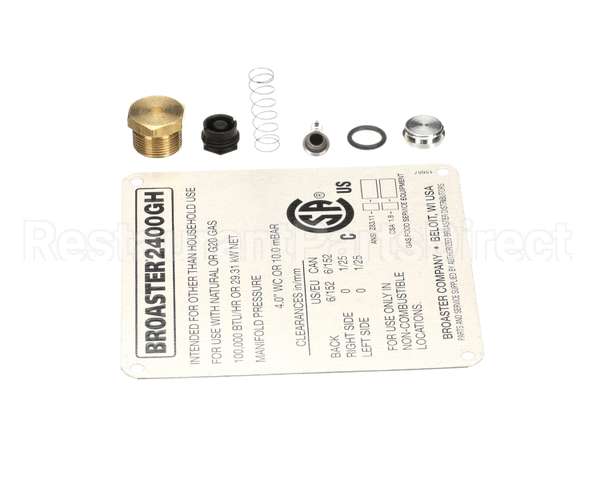 17714 Broaster Kit- Conversion, 2400Gh To Ng