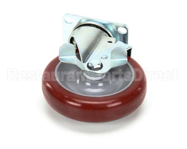 18301-5222 Carter Hoffmann 5 Swivel Red Poly,Brake Delrin