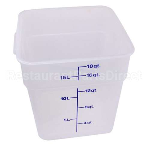 18SFSPP-190 Compatible Cambro Container Sq 18Qt Semi-Clr