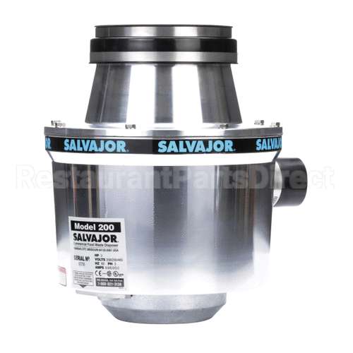 2007 Salvajor Disposer 200 208-230/460V 3Ph