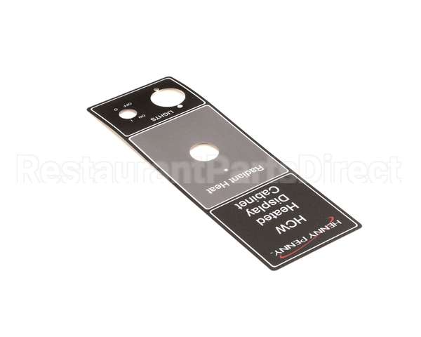 22612 Henny Penny Decal - Top Control Panel