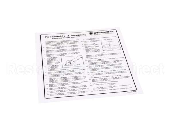 236059 Stoelting Cleaning Card; O231