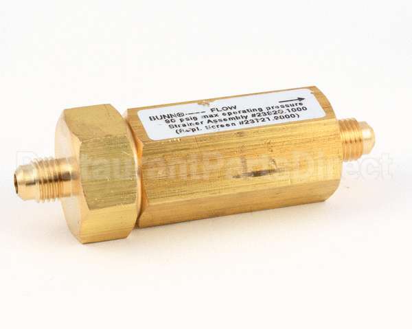 23820.1000 Bunn Water Strainer,W/Cap.250 Flare