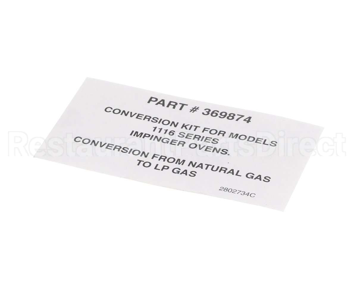 2802734 Lincoln Label Box 369874 Kit