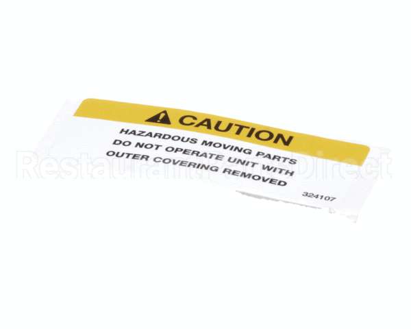 324107 Stoelting Decal Caution Moving Parts