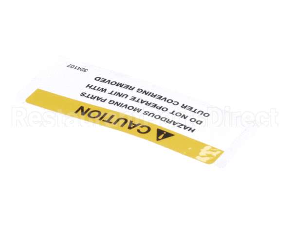 324107 Stoelting Decal Caution Moving Parts