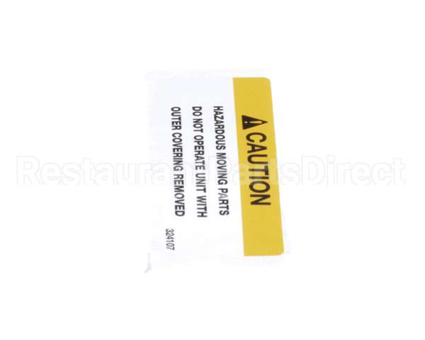 324107 Stoelting Decal Caution Moving Parts