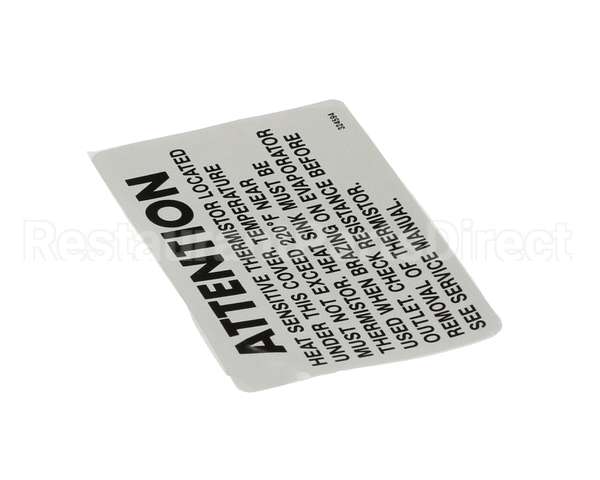 324594 Stoelting Decal Attention Heat Sensitive