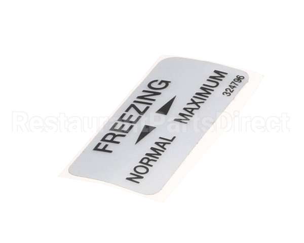 324796 Stoelting Decal; Freezing