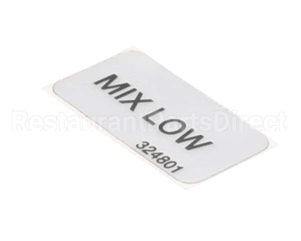 324801 Stoelting Decal; Mix Low
