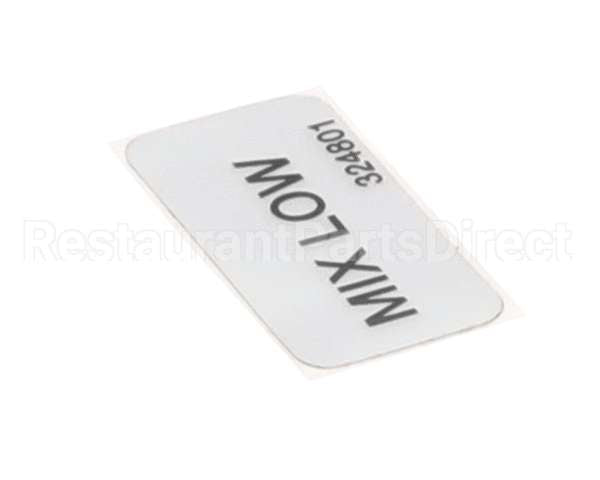 324801 Stoelting Decal; Mix Low