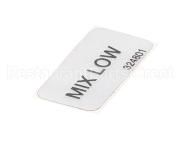 324801 Stoelting Decal; Mix Low