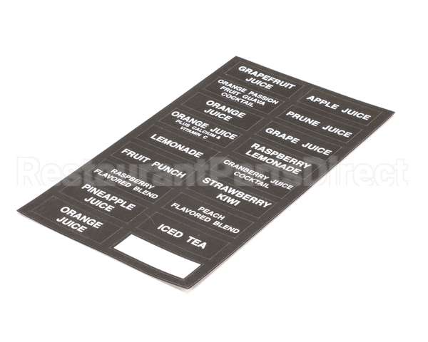 32861.0000 Bunn Decal, Flavors-Juice Dispenser