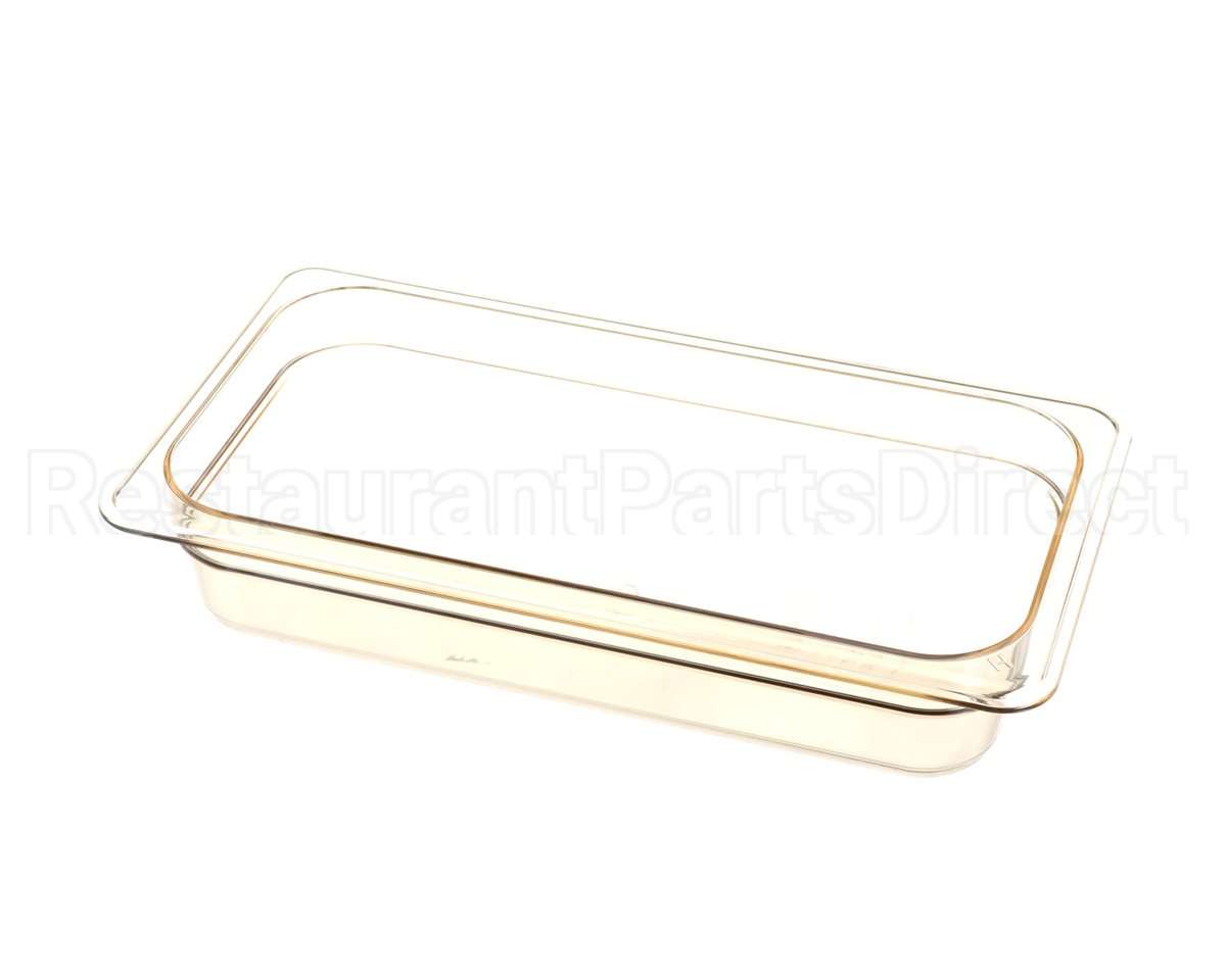 32HP150-H-PAN Cambro Third Sze 4" Dp Hot Pan, Amber