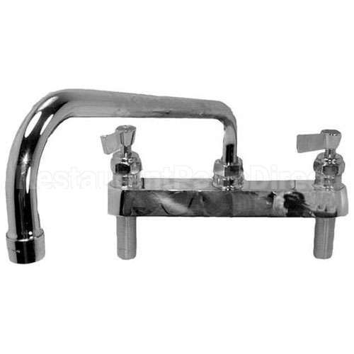 3313 Compatible Fisher Faucet, 8"Dk12"Sp, S/S
