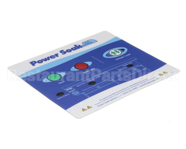 33507 Power Soak Systems Overlay - Control Panel Ps-225