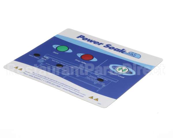 33507 Power Soak Systems Overlay - Control Panel Ps-225