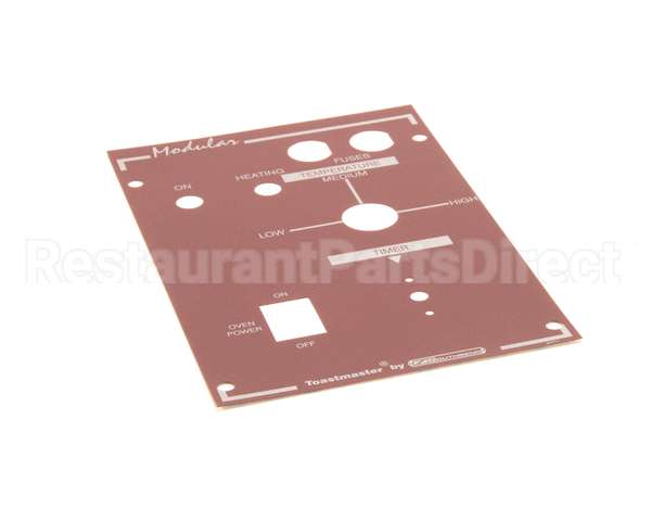 34111 Southbend Range Decal,Control Panel Wendys