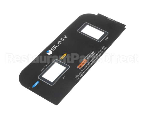 36590.0032 Bunn Decal, Cont Pnl Dual Dilu