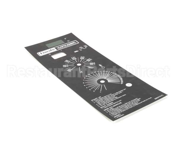 370131 Lincoln Label Gas Oven Oper