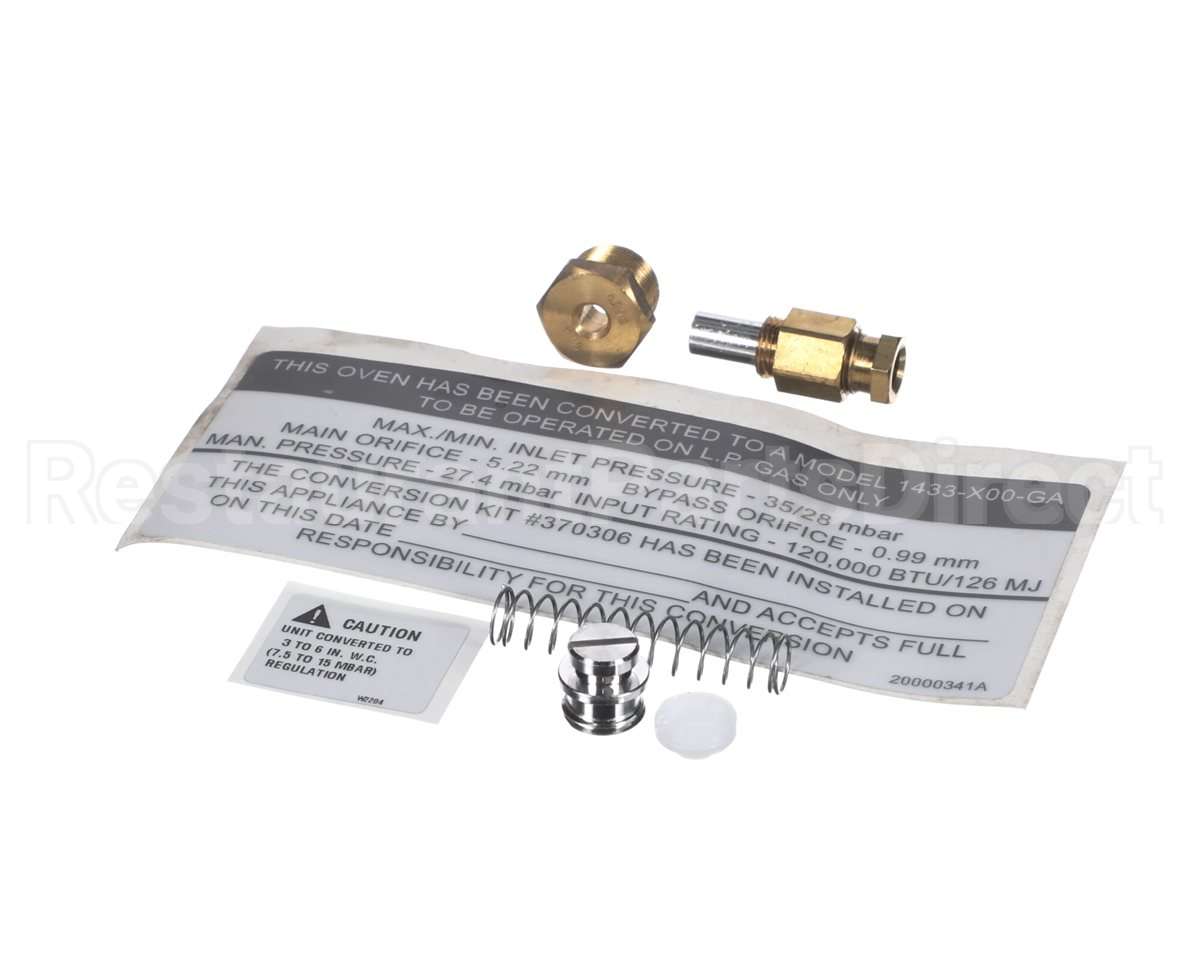 370306 Lincoln 1434 To Nat Gas Conversion Kit