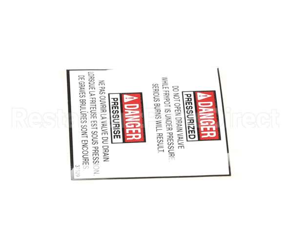 37529 Henny Penny Label - Bi-Ling Drain Valve