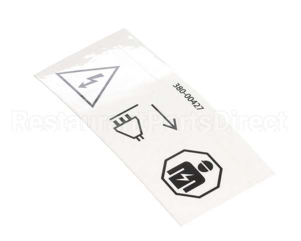 380-00427 Grindmaster Cecilware Label,Caution,Electrical