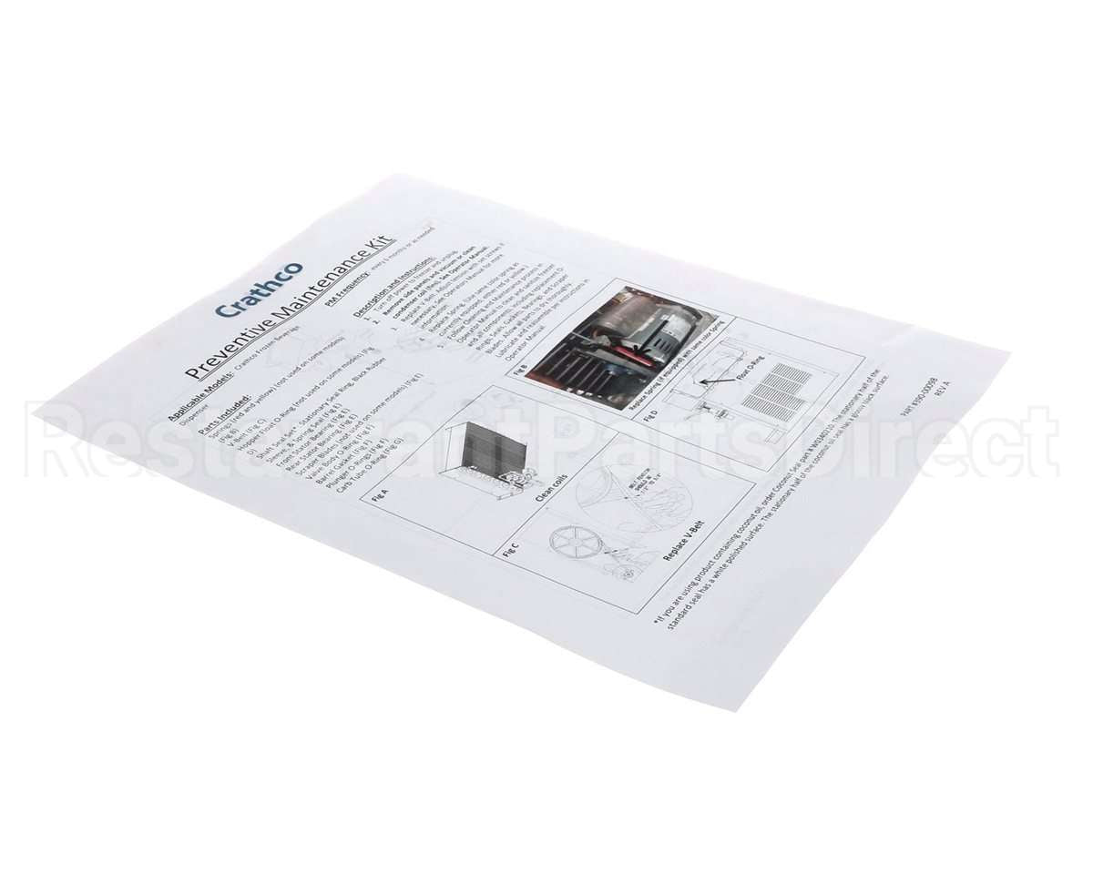 390-00098 Grindmaster Cecilware Instructions Pm Kit Cfb
