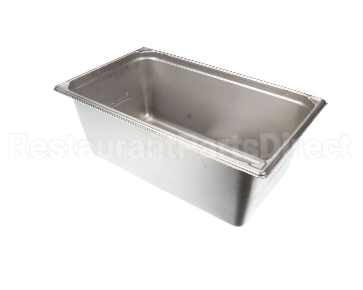 39368 Giles Pan, Breading, Ss, 8-In, W/Hole & Emboss