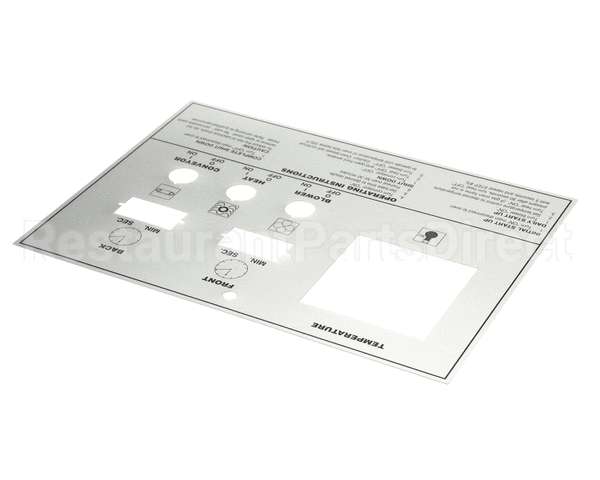 39464 Middleby Label,Control Face Ps570/555