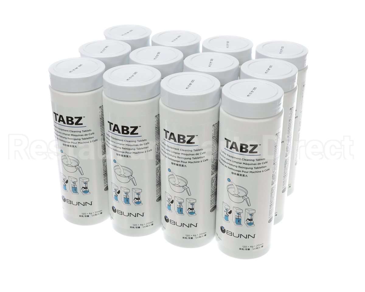 39637.0004 Bunn Cleaner, Brewer Tabz 12/Case