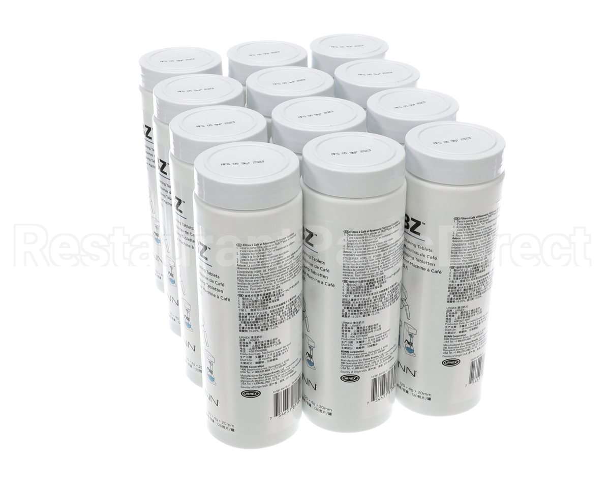 39637.0004 Bunn Cleaner, Brewer Tabz 12/Case