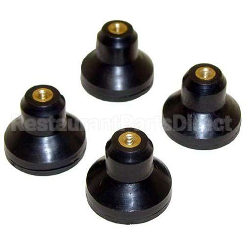 40 Compatible Globe Rubber Foot (Set 4) 1-1/8H Female Thread