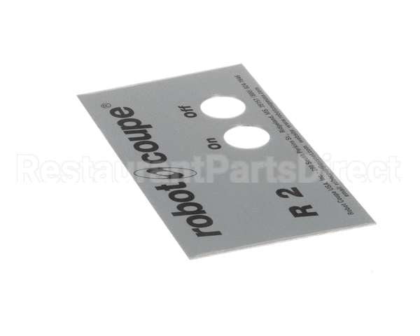 400538 Robot Coupe Front Data Plate