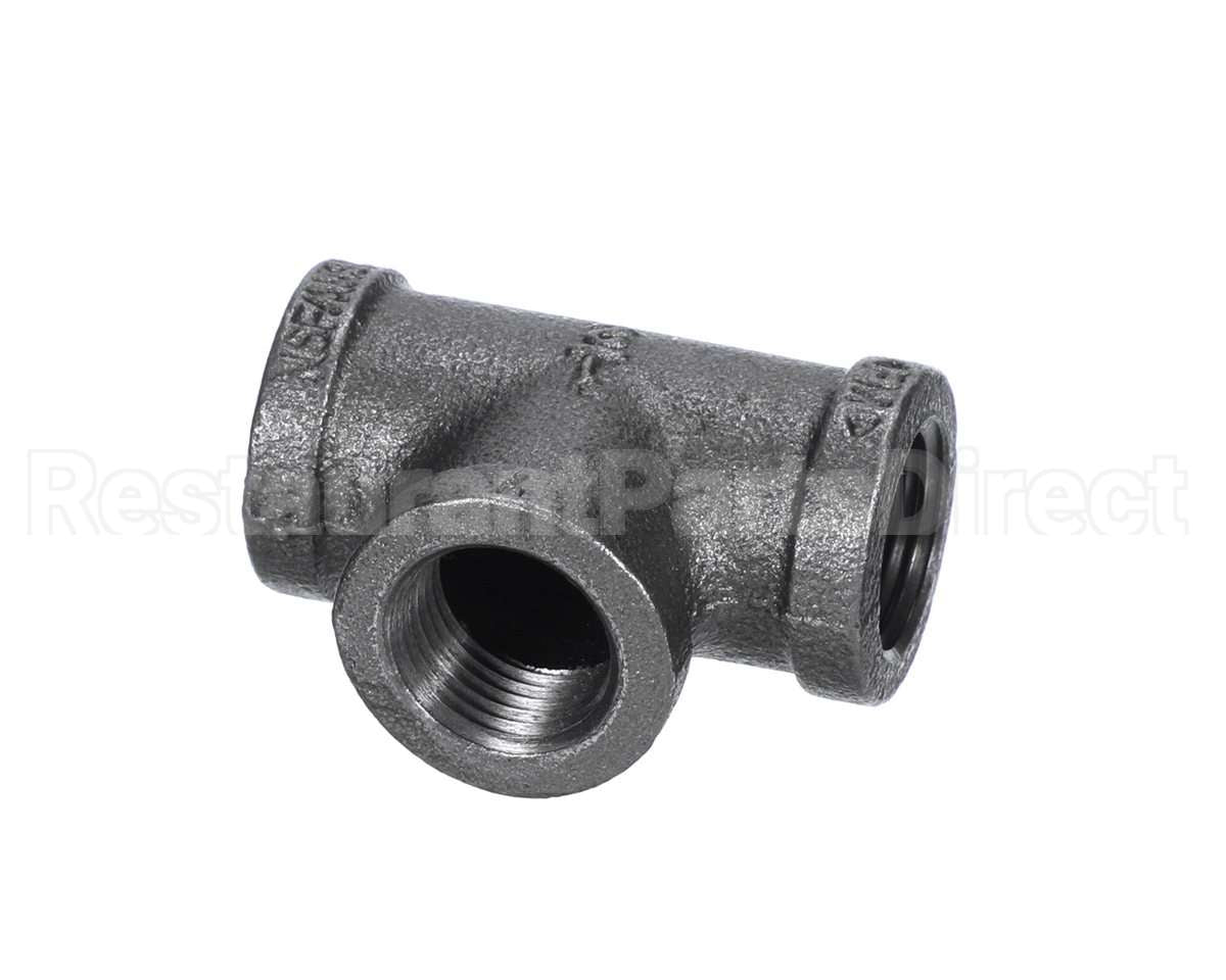 40296 Giles Tee,1/2 Npt Black Pipe