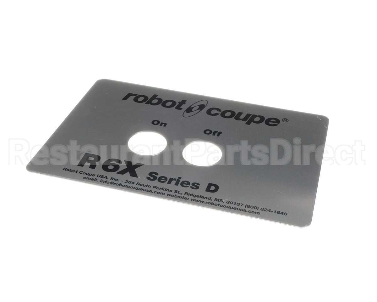 407233 Robot Coupe Front Plate R6X Series D