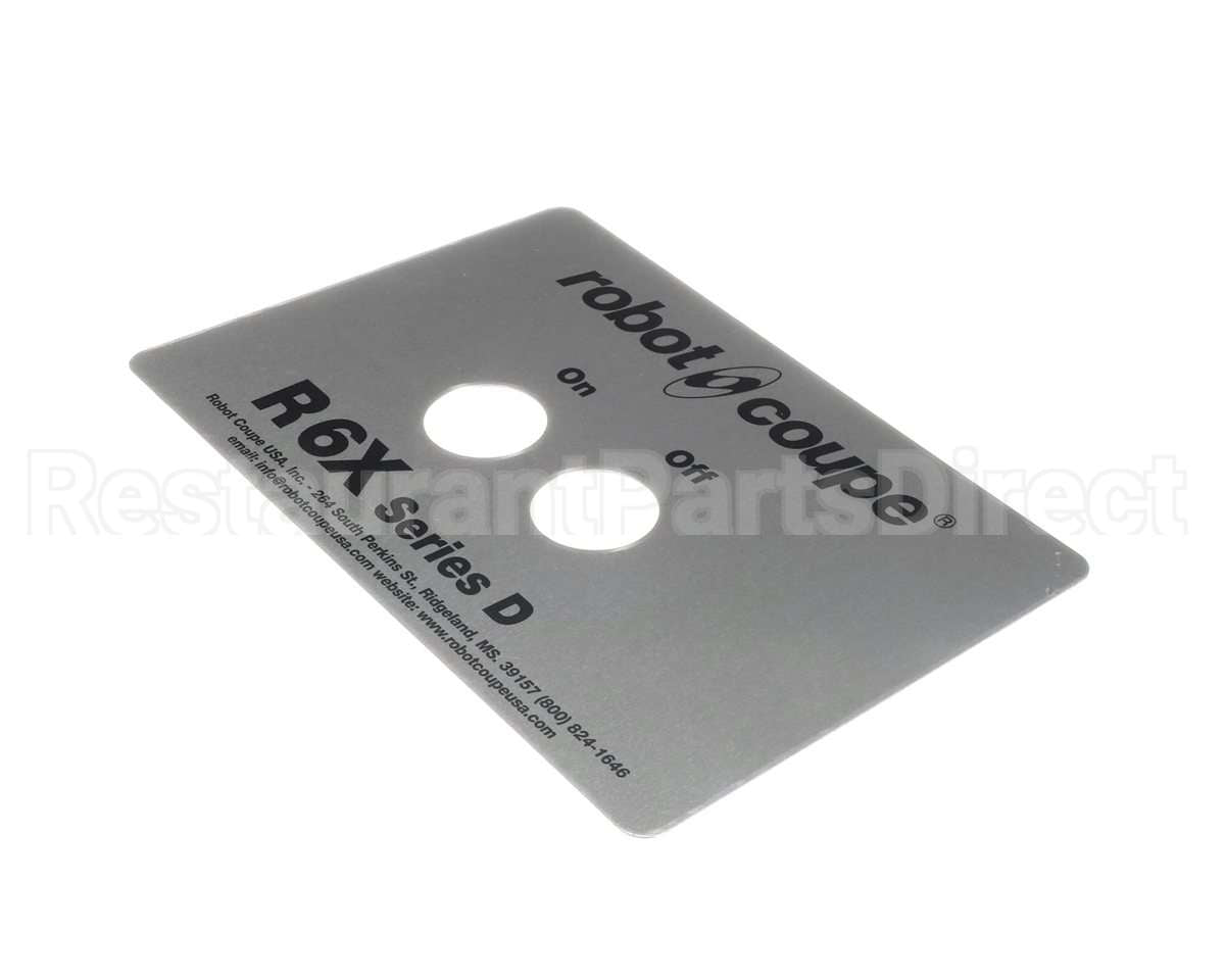 407233 Robot Coupe Front Plate R6X Series D