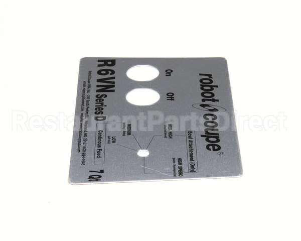 407235 Robot Coupe Front Plate R6Vn Series D